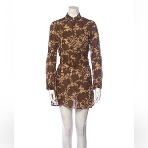 Samantha sung floral mini belted dress USA small